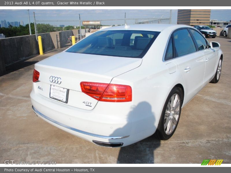 Glacier White Metallic / Black 2013 Audi A8 L 4.0T quattro