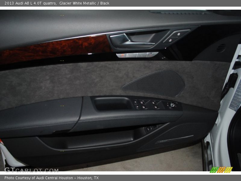 Glacier White Metallic / Black 2013 Audi A8 L 4.0T quattro