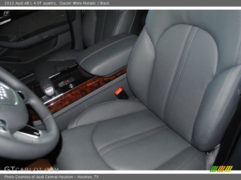Glacier White Metallic / Black 2013 Audi A8 L 4.0T quattro