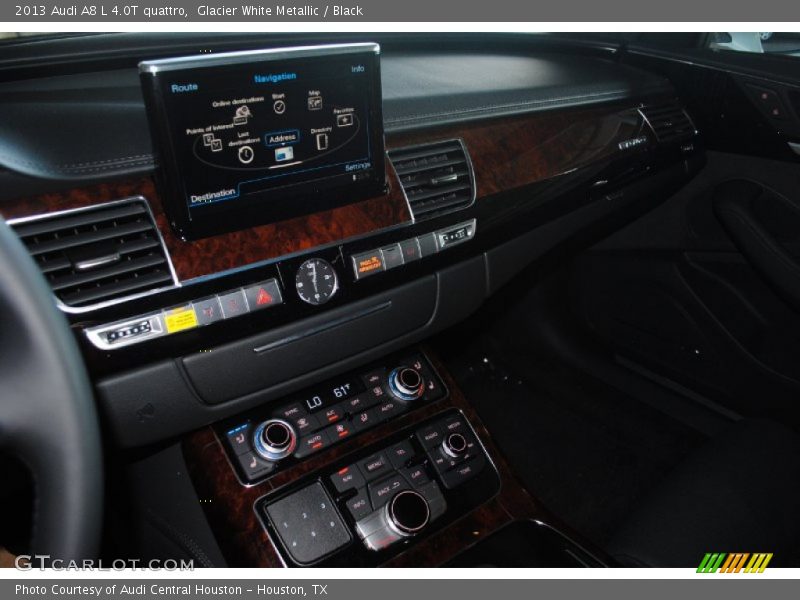 Glacier White Metallic / Black 2013 Audi A8 L 4.0T quattro
