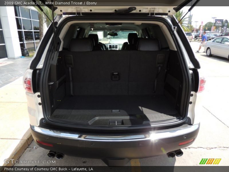White Diamond Tricoat / Ebony 2009 GMC Acadia SLT