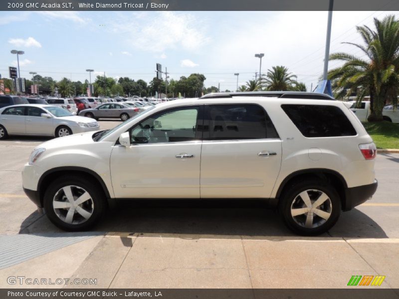 White Diamond Tricoat / Ebony 2009 GMC Acadia SLT