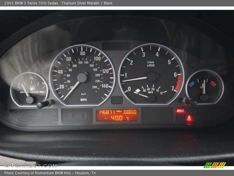  2001 3 Series 330i Sedan 330i Sedan Gauges