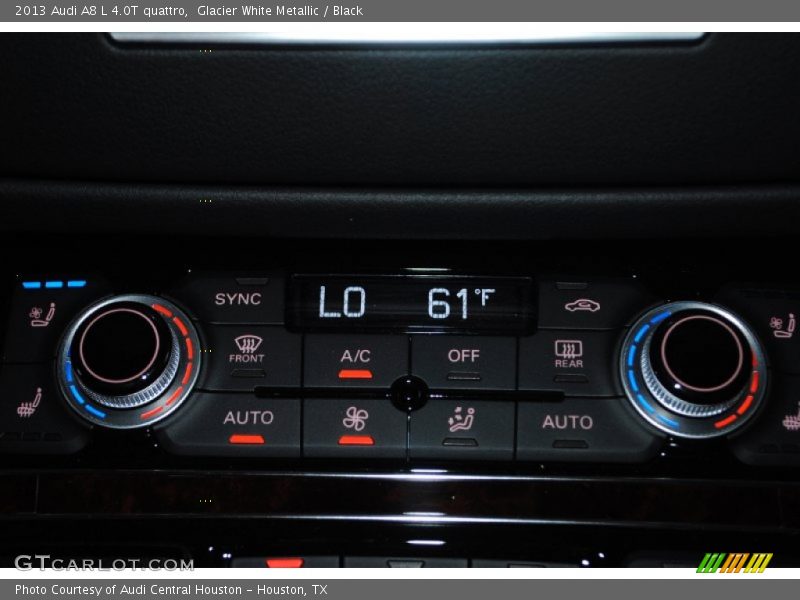 Glacier White Metallic / Black 2013 Audi A8 L 4.0T quattro