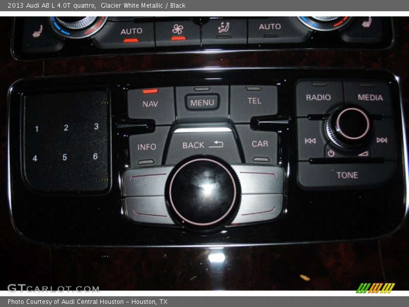 Glacier White Metallic / Black 2013 Audi A8 L 4.0T quattro