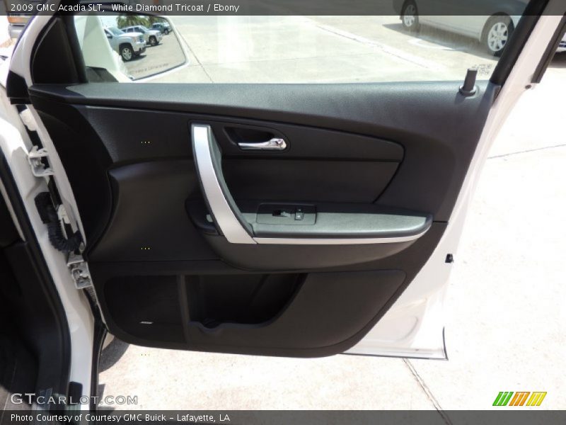 White Diamond Tricoat / Ebony 2009 GMC Acadia SLT