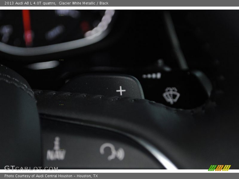 Glacier White Metallic / Black 2013 Audi A8 L 4.0T quattro