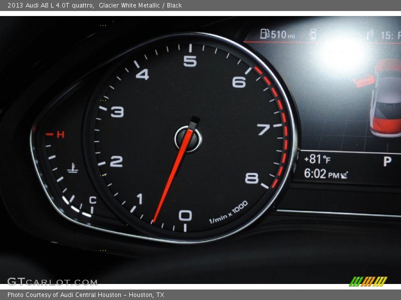 Glacier White Metallic / Black 2013 Audi A8 L 4.0T quattro
