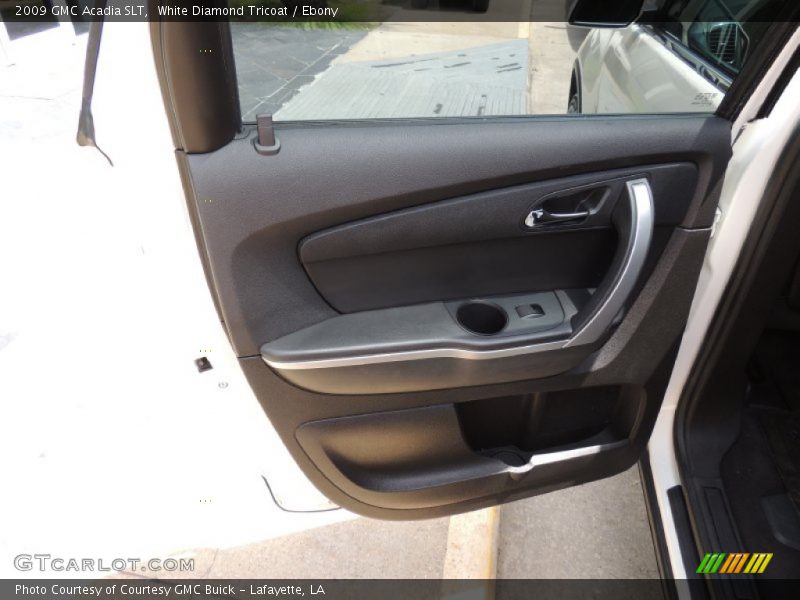 White Diamond Tricoat / Ebony 2009 GMC Acadia SLT