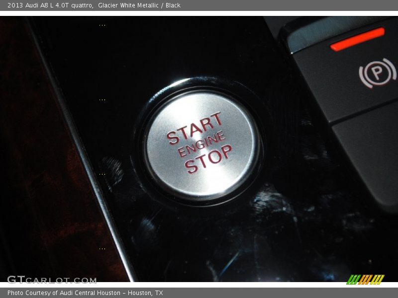 Glacier White Metallic / Black 2013 Audi A8 L 4.0T quattro