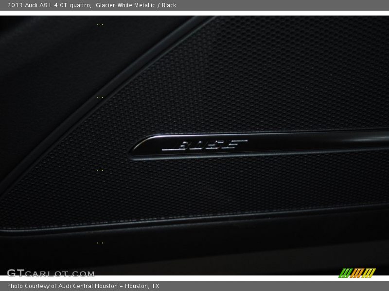 Glacier White Metallic / Black 2013 Audi A8 L 4.0T quattro