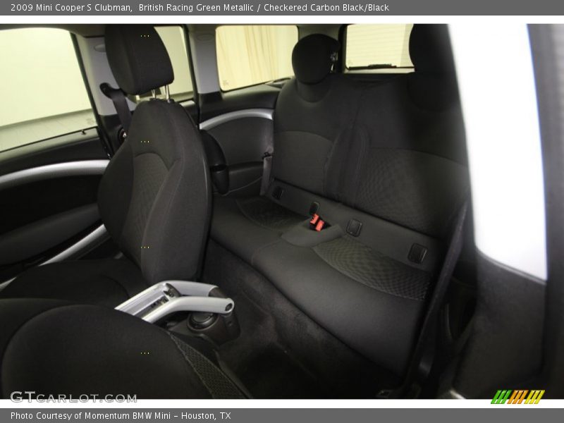 British Racing Green Metallic / Checkered Carbon Black/Black 2009 Mini Cooper S Clubman