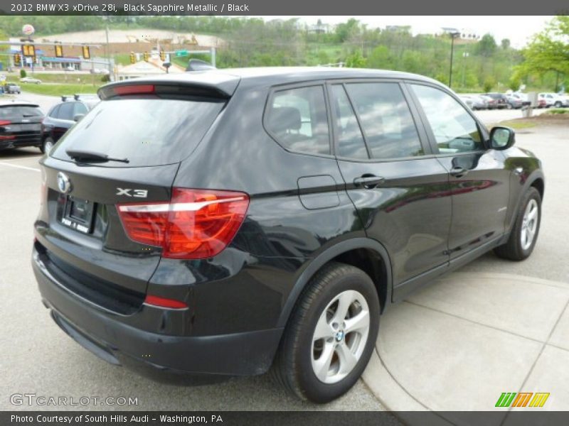 Black Sapphire Metallic / Black 2012 BMW X3 xDrive 28i
