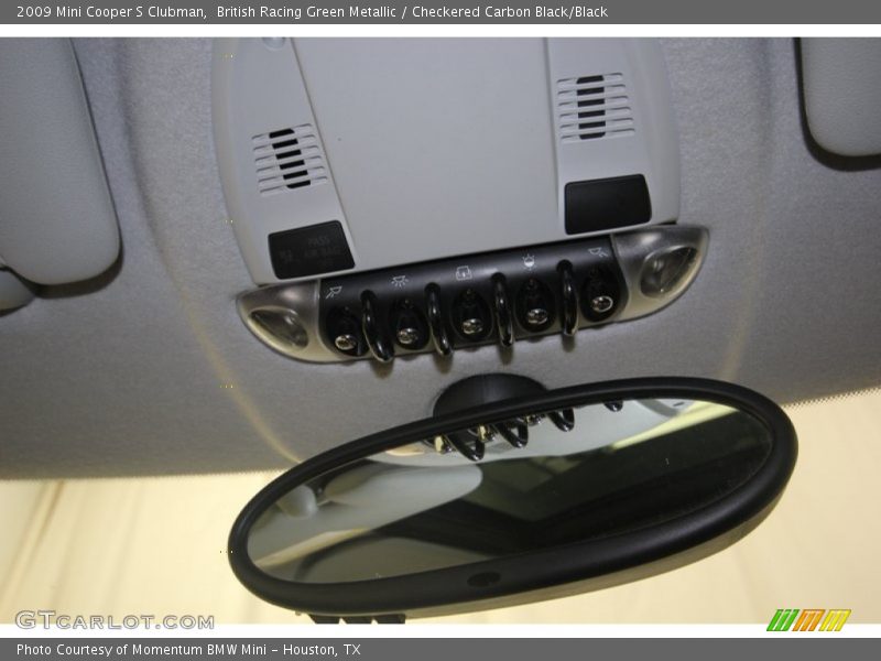 British Racing Green Metallic / Checkered Carbon Black/Black 2009 Mini Cooper S Clubman