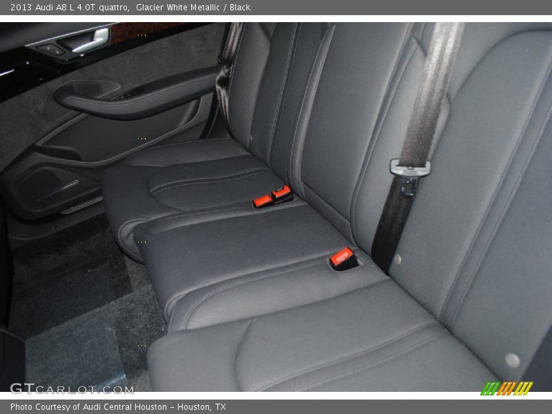 Glacier White Metallic / Black 2013 Audi A8 L 4.0T quattro