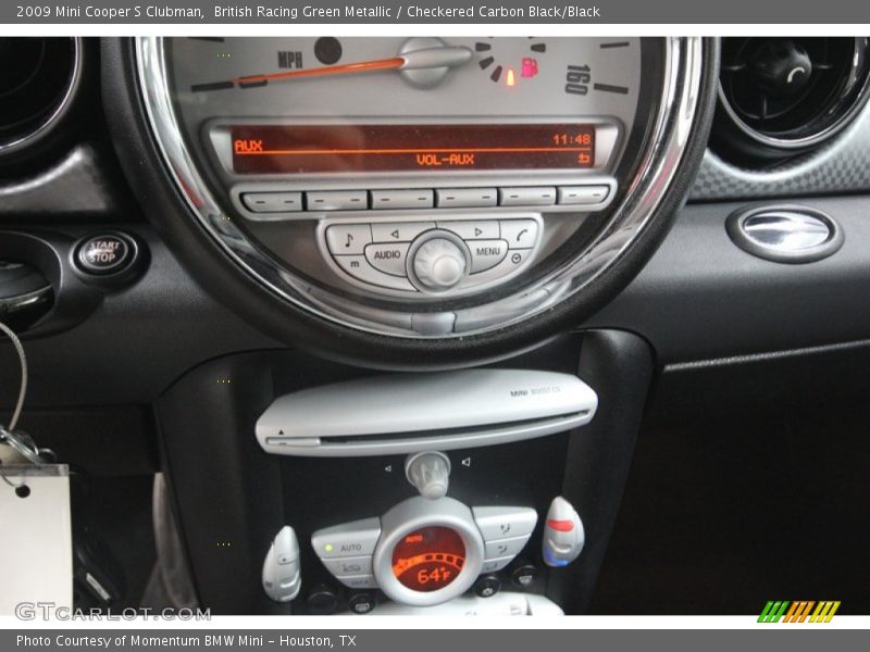 British Racing Green Metallic / Checkered Carbon Black/Black 2009 Mini Cooper S Clubman