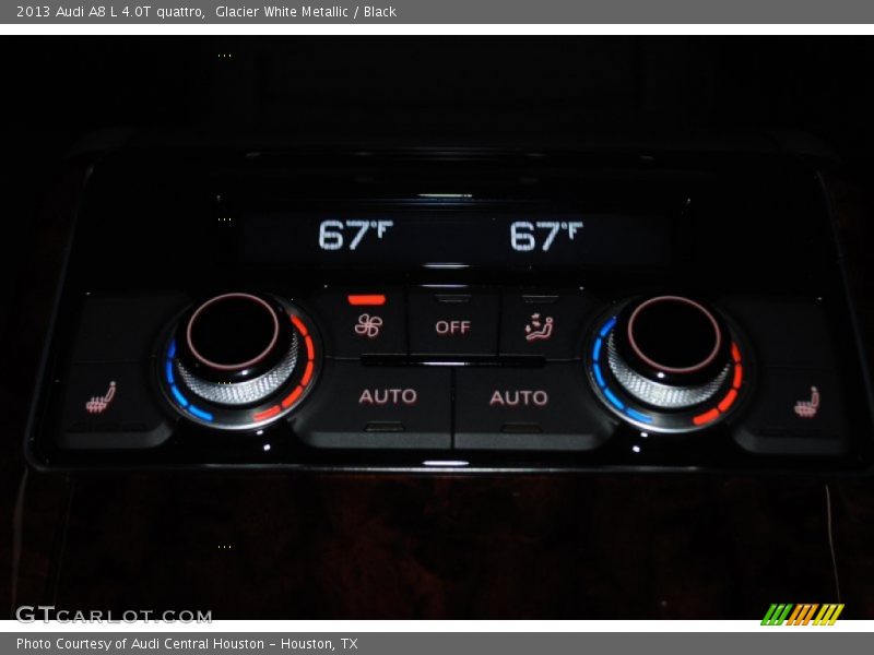 Glacier White Metallic / Black 2013 Audi A8 L 4.0T quattro