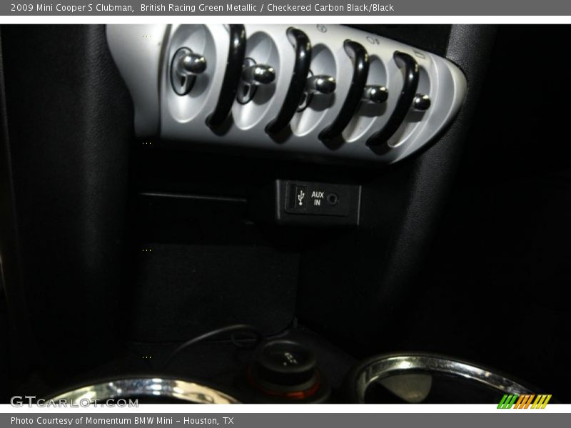 British Racing Green Metallic / Checkered Carbon Black/Black 2009 Mini Cooper S Clubman