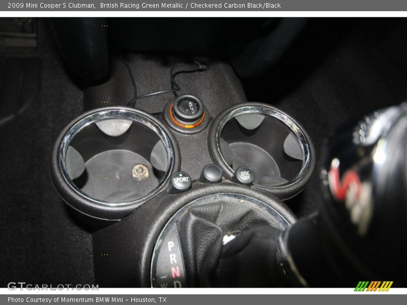 British Racing Green Metallic / Checkered Carbon Black/Black 2009 Mini Cooper S Clubman