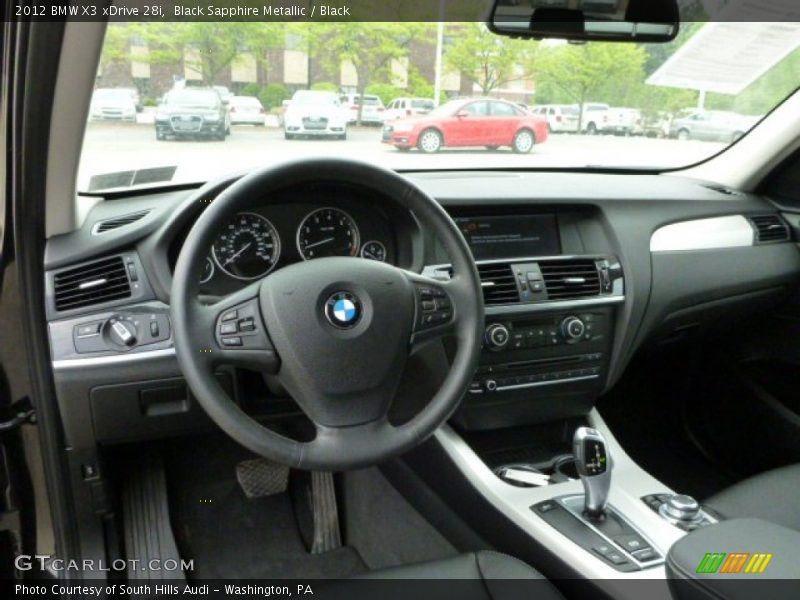 Black Sapphire Metallic / Black 2012 BMW X3 xDrive 28i