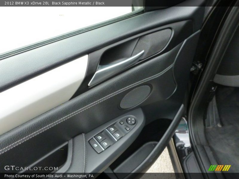Black Sapphire Metallic / Black 2012 BMW X3 xDrive 28i