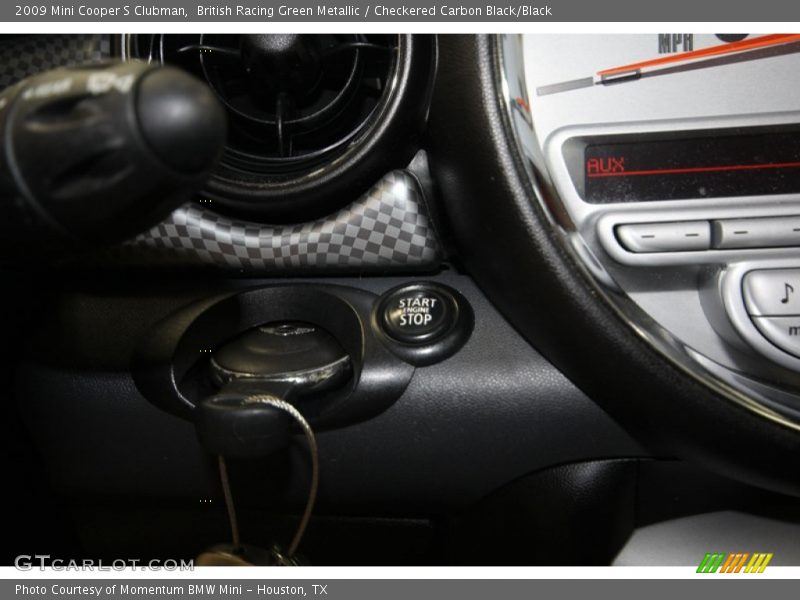 British Racing Green Metallic / Checkered Carbon Black/Black 2009 Mini Cooper S Clubman