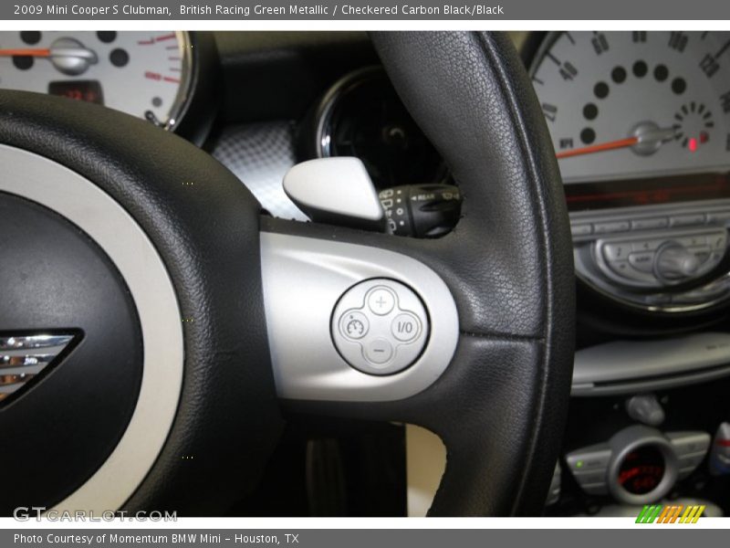 British Racing Green Metallic / Checkered Carbon Black/Black 2009 Mini Cooper S Clubman