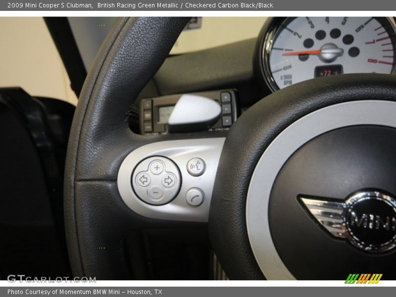 British Racing Green Metallic / Checkered Carbon Black/Black 2009 Mini Cooper S Clubman