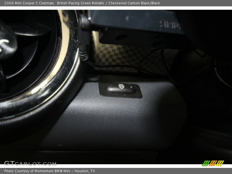 British Racing Green Metallic / Checkered Carbon Black/Black 2009 Mini Cooper S Clubman