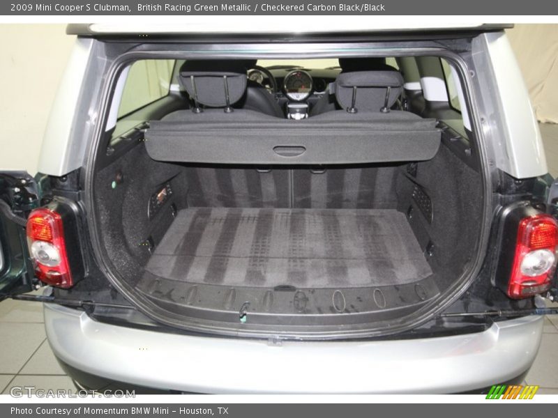 British Racing Green Metallic / Checkered Carbon Black/Black 2009 Mini Cooper S Clubman