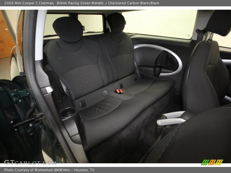 British Racing Green Metallic / Checkered Carbon Black/Black 2009 Mini Cooper S Clubman
