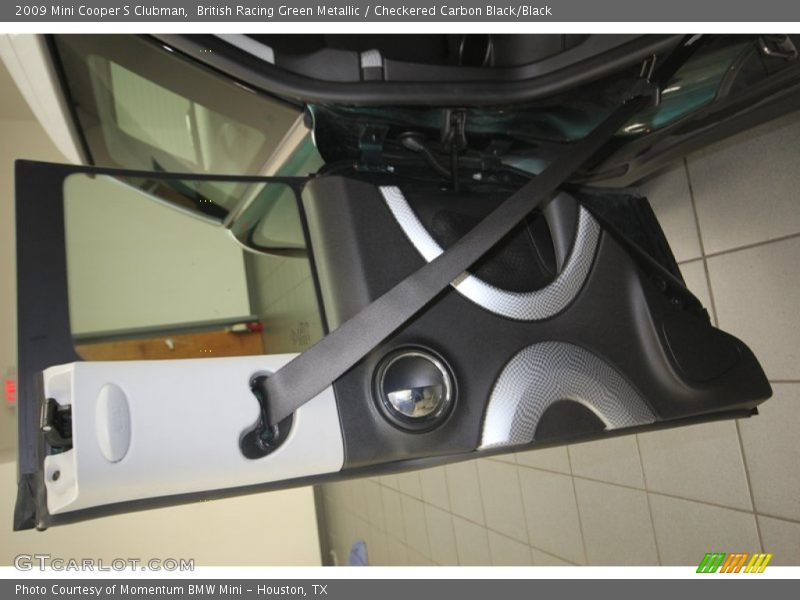 British Racing Green Metallic / Checkered Carbon Black/Black 2009 Mini Cooper S Clubman