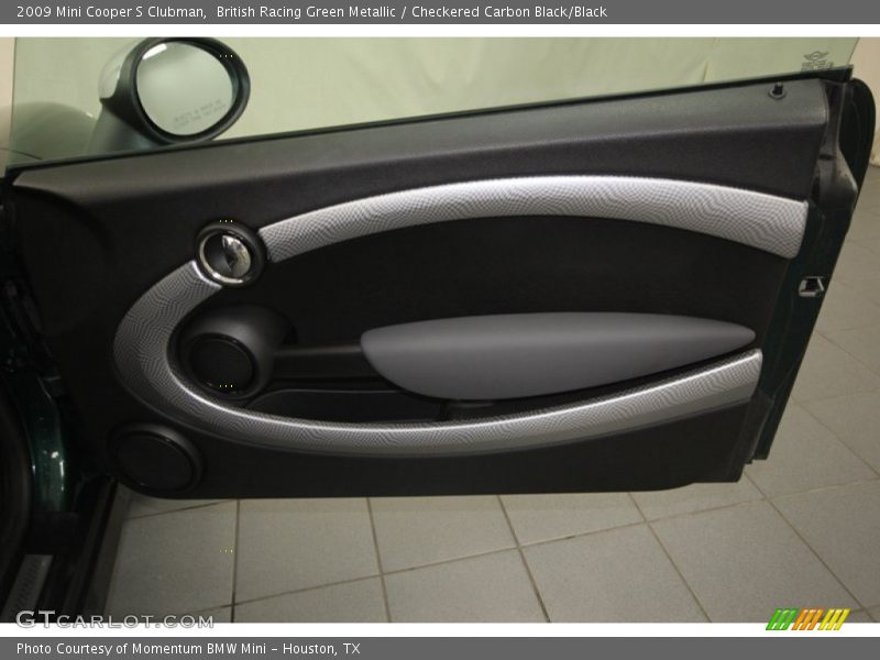 British Racing Green Metallic / Checkered Carbon Black/Black 2009 Mini Cooper S Clubman