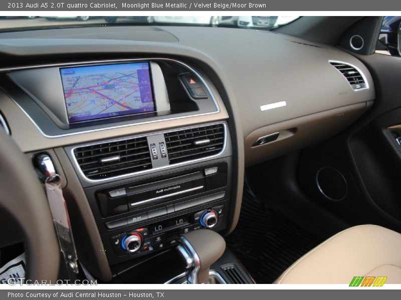 Moonlight Blue Metallic / Velvet Beige/Moor Brown 2013 Audi A5 2.0T quattro Cabriolet