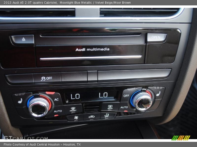 Moonlight Blue Metallic / Velvet Beige/Moor Brown 2013 Audi A5 2.0T quattro Cabriolet