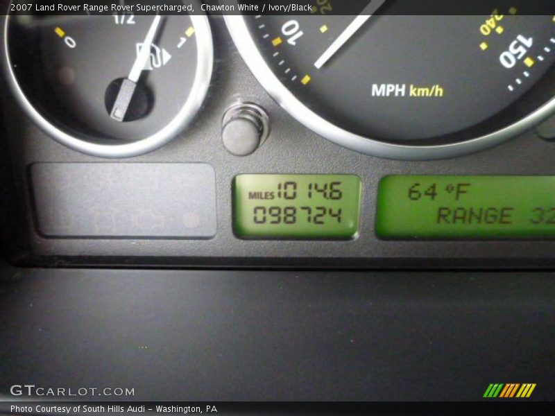 Chawton White / Ivory/Black 2007 Land Rover Range Rover Supercharged