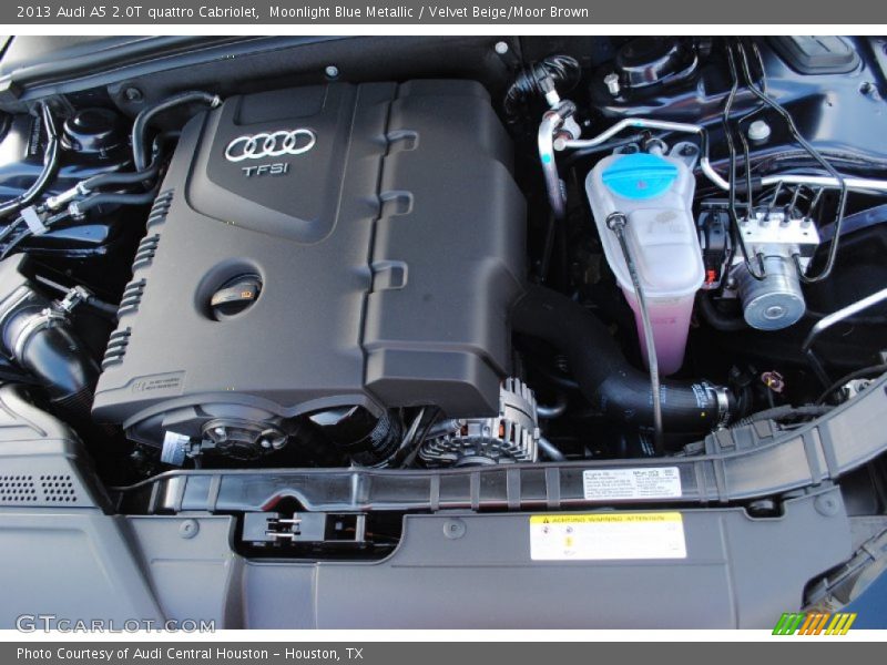 Moonlight Blue Metallic / Velvet Beige/Moor Brown 2013 Audi A5 2.0T quattro Cabriolet