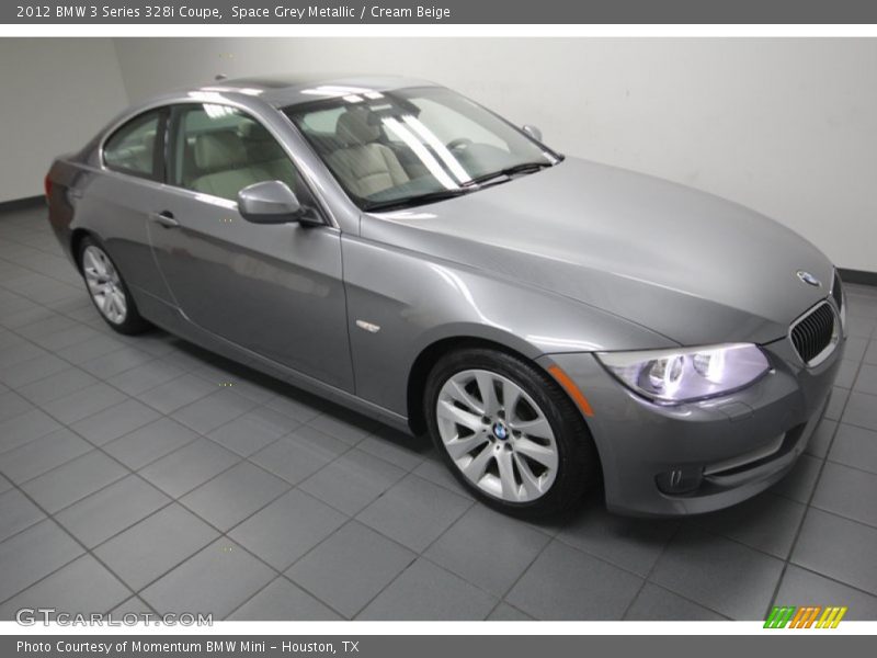 Space Grey Metallic / Cream Beige 2012 BMW 3 Series 328i Coupe