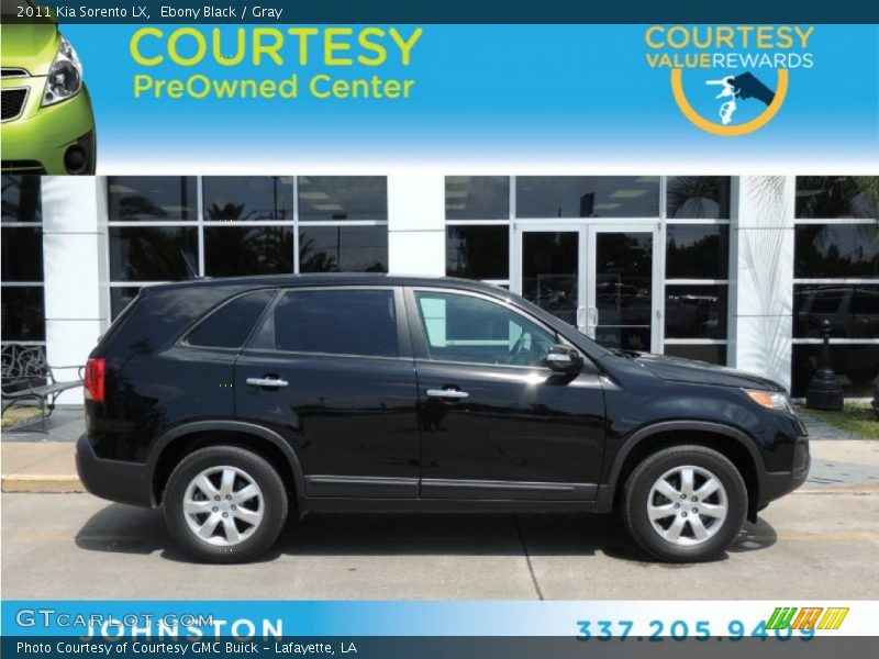 Ebony Black / Gray 2011 Kia Sorento LX