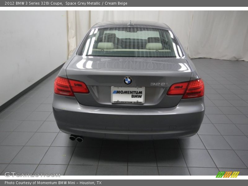 Space Grey Metallic / Cream Beige 2012 BMW 3 Series 328i Coupe