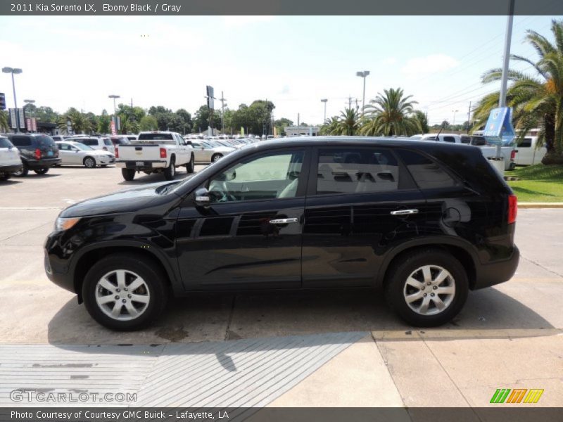 Ebony Black / Gray 2011 Kia Sorento LX