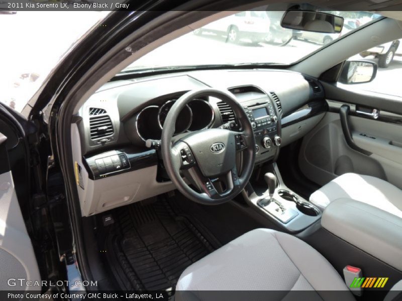 Ebony Black / Gray 2011 Kia Sorento LX