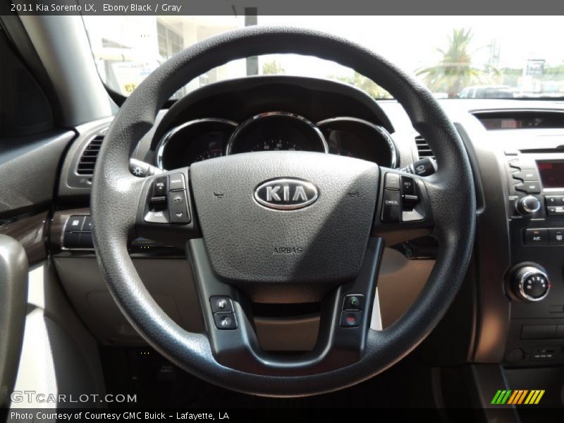 Ebony Black / Gray 2011 Kia Sorento LX