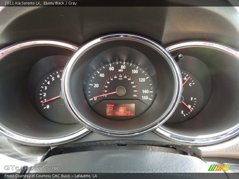 Ebony Black / Gray 2011 Kia Sorento LX