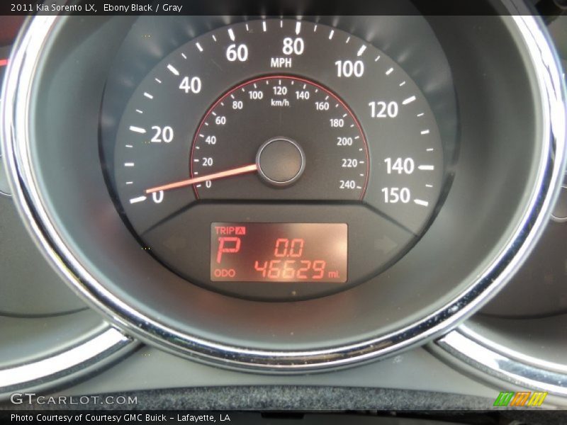 Ebony Black / Gray 2011 Kia Sorento LX