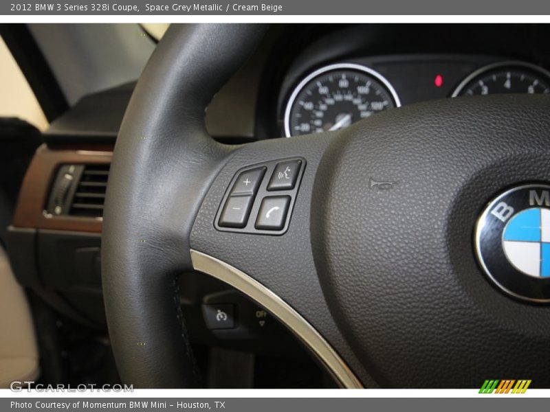 Space Grey Metallic / Cream Beige 2012 BMW 3 Series 328i Coupe