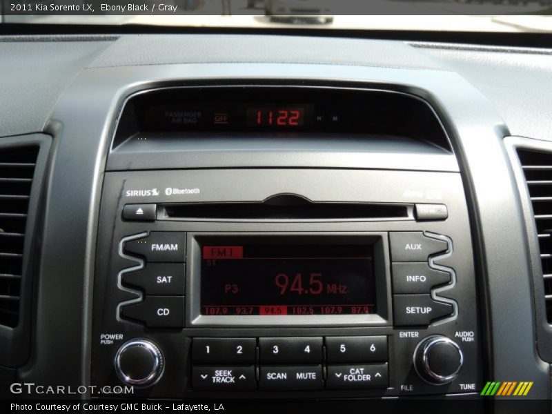 Ebony Black / Gray 2011 Kia Sorento LX