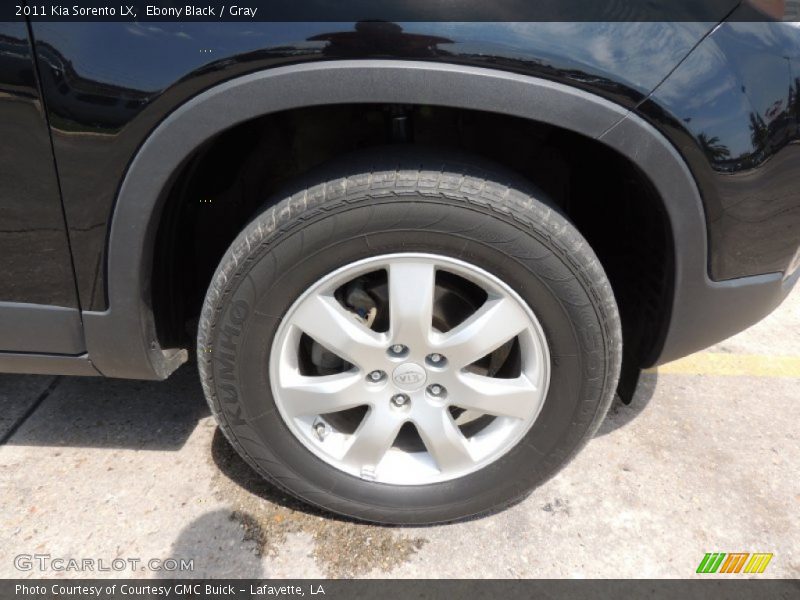 Ebony Black / Gray 2011 Kia Sorento LX