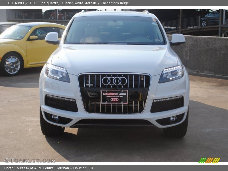 Glacier White Metallic / Cardamom Beige 2013 Audi Q7 3.0 S Line quattro