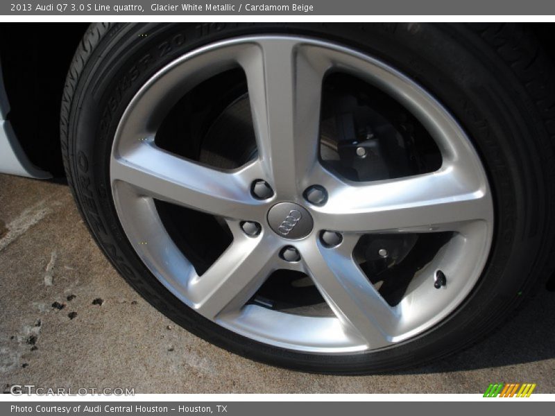 Glacier White Metallic / Cardamom Beige 2013 Audi Q7 3.0 S Line quattro